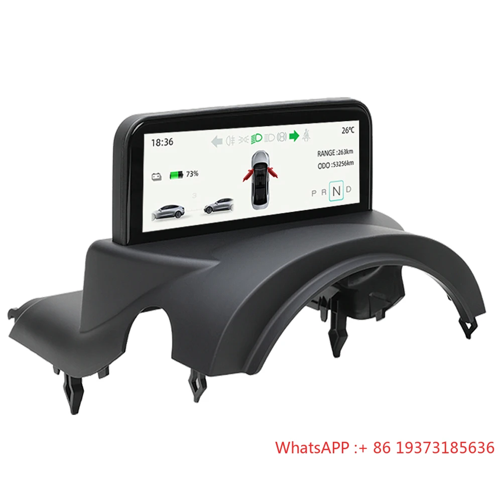 VJOYCAR дисплей приборной панели HUD ЖК-экран приборный цифровой скоростной кластер для Tesla Model Y аксессуары модель 3