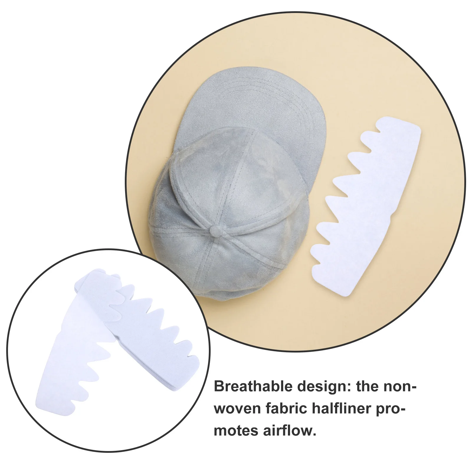 20 قطعة قبعة بيسبول إدراج ورأى تنفس خفيفة الوزن دائم الشكل الاحتفاظ للارتداء اليومي الأنشطة في الهواء الطلق قبعة إدراج #2