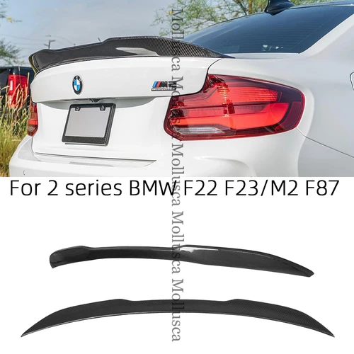 リアトランクスポイラー,2014-2020度のハニカム鍛造リアトランクパーツ,BMW 2シリーズ用,f22クーペ/f23,F87