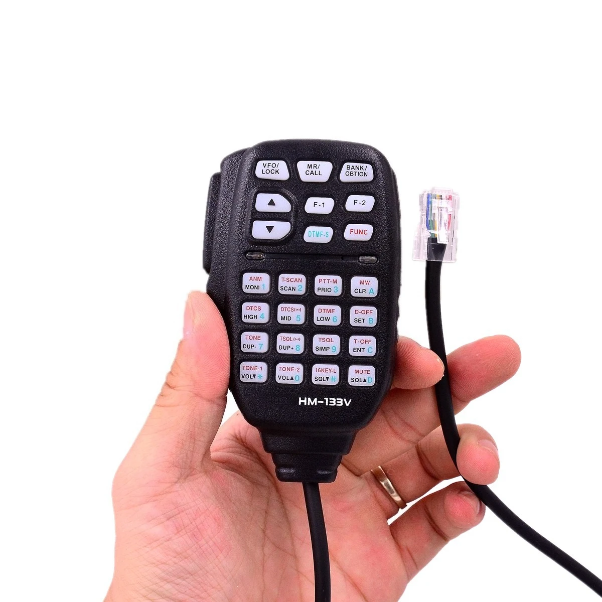 HM133V Remote Control Microphone DTMF Full Keyboard for Icom 8000 Ic-2200h Id800h Id880h Mobile Radio RJ45 HAM PTT Mic Speaker