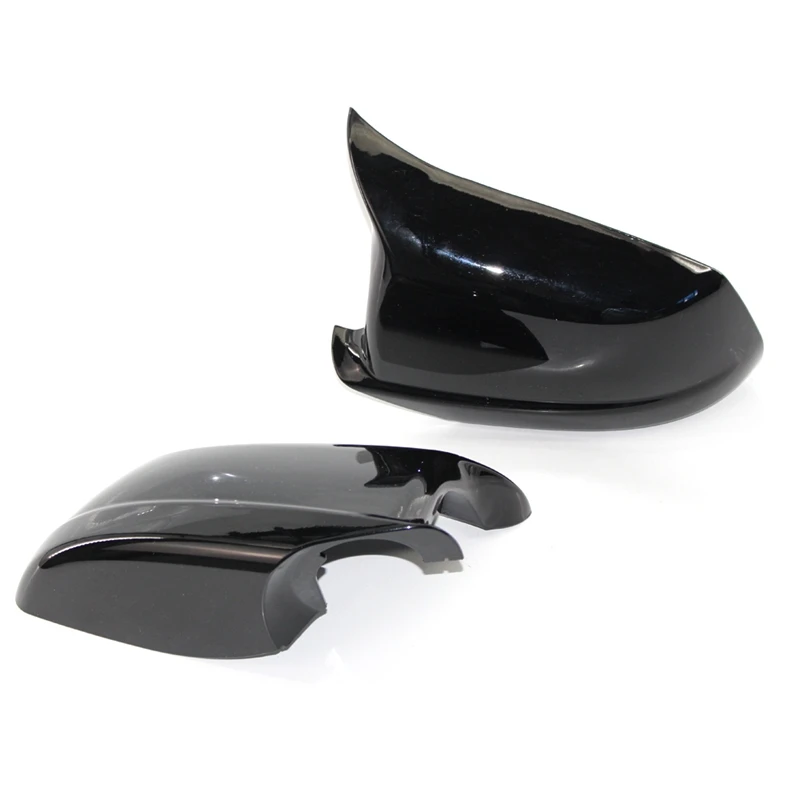 2X Black Mirror Covers Fit For Bmw 5 Series F10/F11/F18 Pre-Lci 11-13 Mirror Caps Replacement Side Mirror Caps