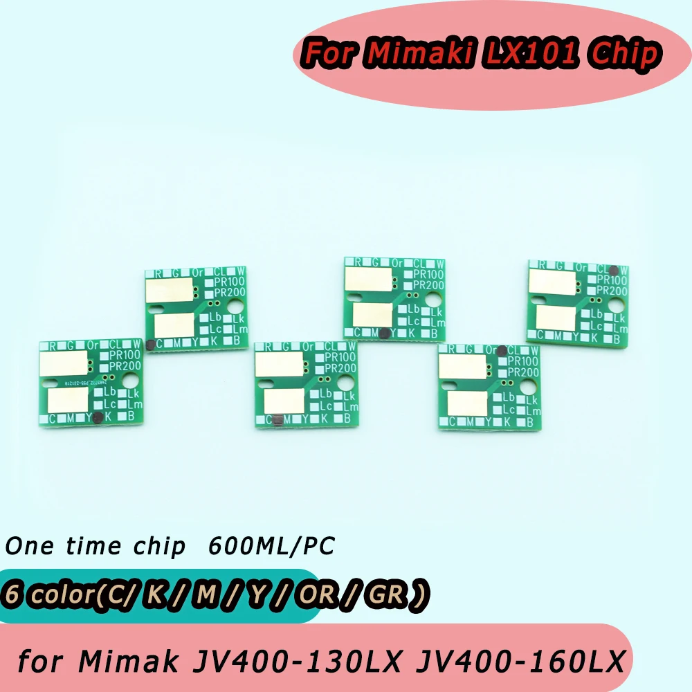 

600ml Replacement cartridge chips LX101 chips for MIMAKI JV400-130LX JV400-160LX latex printer LX101 One Time Chips