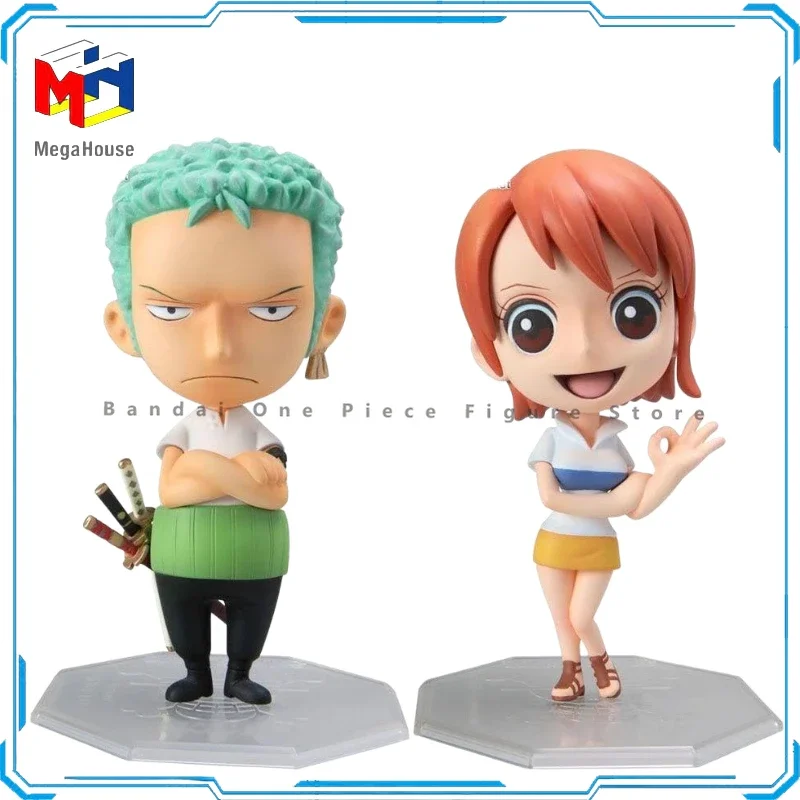 

In Stock Original MegaHouse One Piece POP Straw Zoro Nami Set Action Figures Animation Toys Gifts Model Collector Anime Hobby