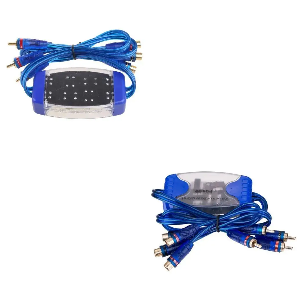 31BC Noise Sound 4 Channel RCA Ground Loop Isolator Noise Filters For Car