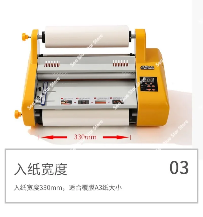 Single and double-sided laminating and rolling machine Small laminating machine Semi-automatic, upgraded sealing machine, tools