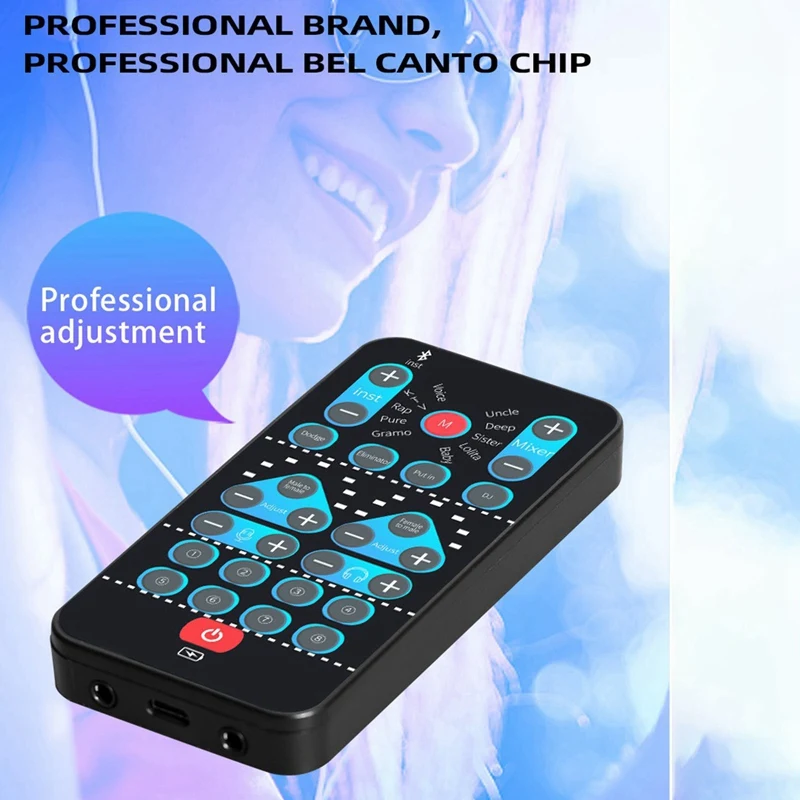 Mini Voice Changer Card 16 Different Effects Voice Changing Support Multi Language For Song Phone Live Streaming