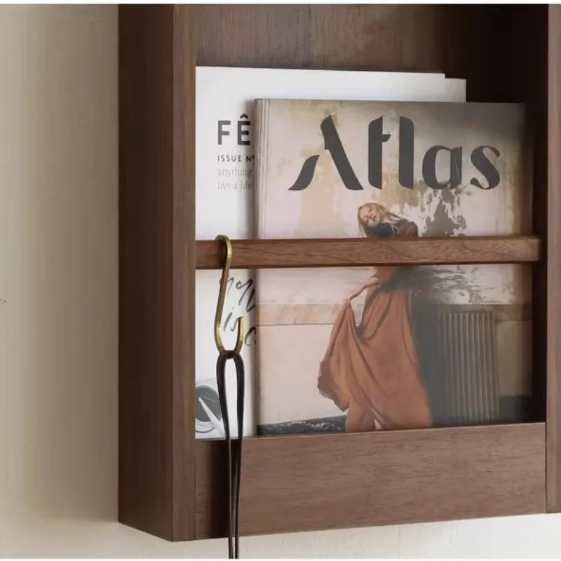 The Wall-mounted Magazine Racks Children's Solid Wood Magazine Racks Storage Rack Durable Office Furniture Das Magazin ZY40ZZJ