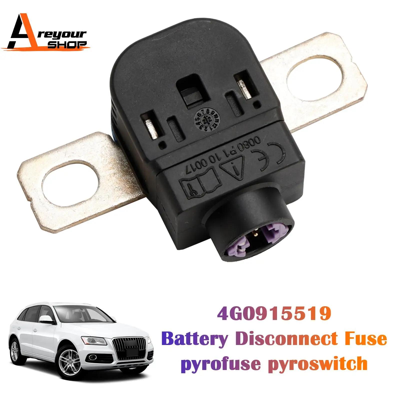 4G0915519 Battery Disconnect Fuse pyrofuse pyroswitch for VW Audi 2011 2012 2013 2014