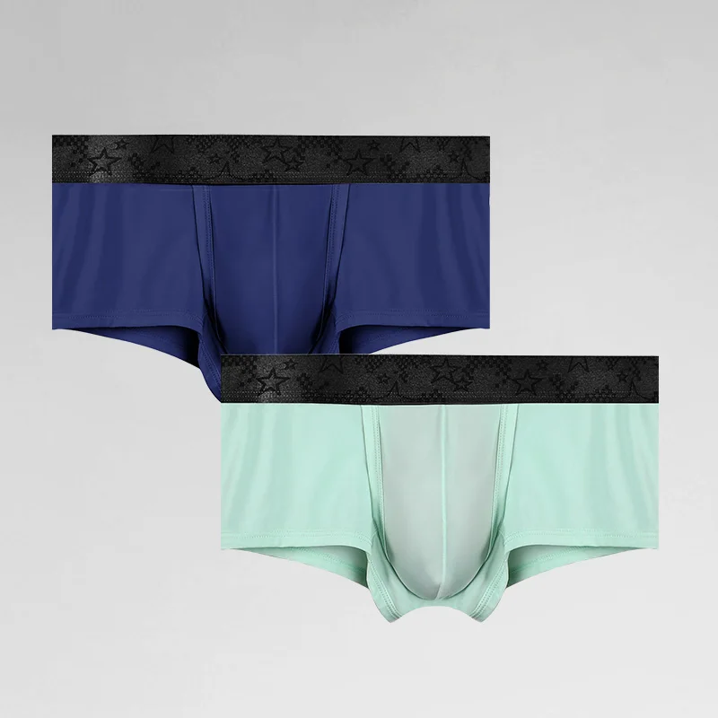 

Jingsuo Vein Underwear Men's Ice Silk Summer Thin Boys Scrotum Support Bullet Type Separated Varicose Boxer Shorts