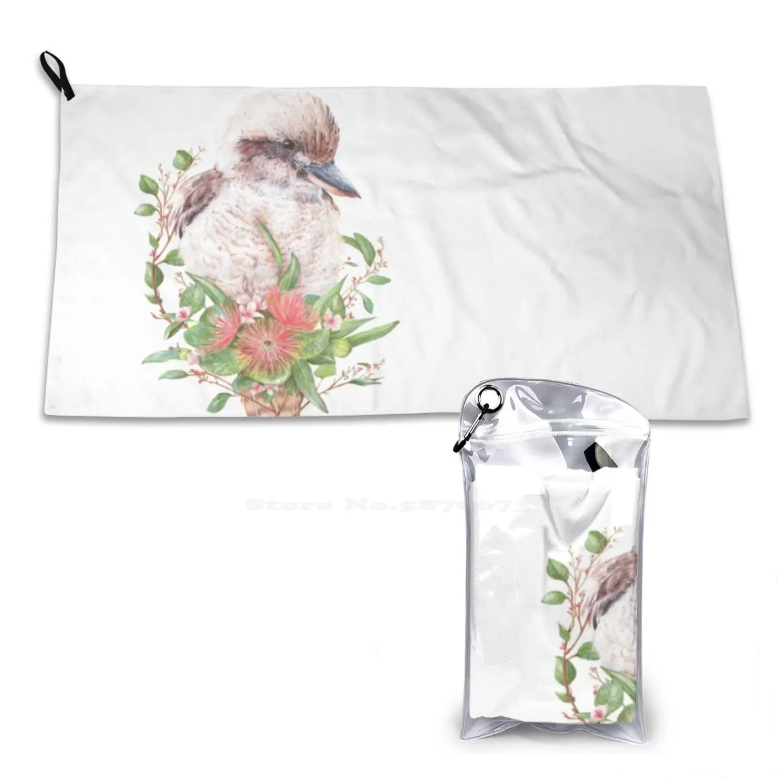 Australian Kookaburra | | Floral Bird Soft Towel High Quanlity Sport Washcloth Kookaburras Australian Bird Birds Laughing