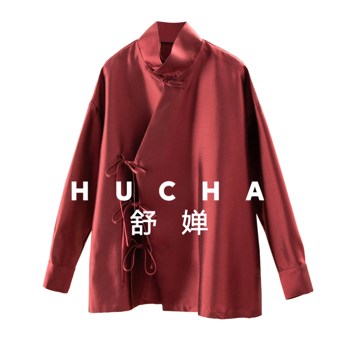 

Daily New Chinese Silk Wool Diagonal Placket Buckle Double Collar Shirt Women's 21I7 Chinese Traditional Dress