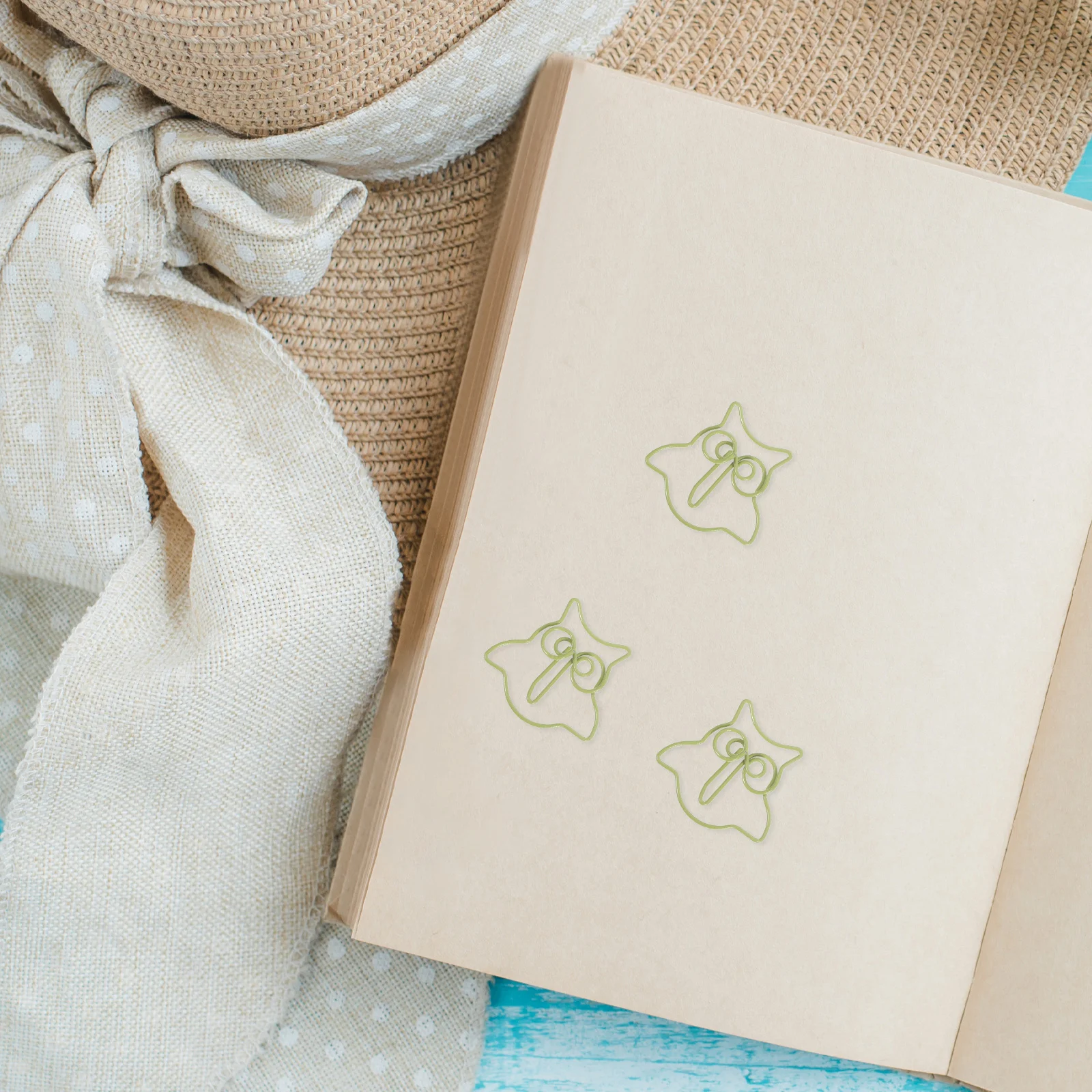 50 قطعة من مشابك الورق على شكل بومة كرتونية، مشابك ورق لطيفة وظيفية لقطع الملاحظات وملفات المذكرات واللوازم المكتبية المزخرفة #3