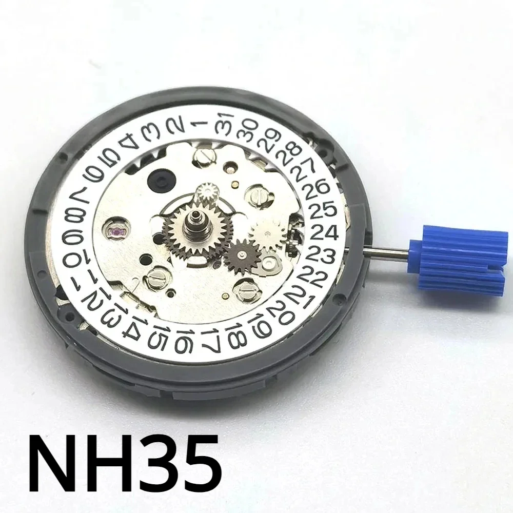 Japan Seiko NH35 Movement Premium Mechanical Movement Date Set Automatic Self-winding High Accuracy Movt Replace Tool Accessorie