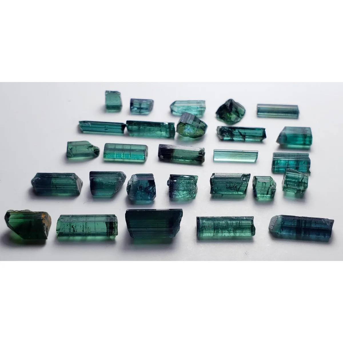 Brazilian Elbaite Crystal Points, 10g 5-15mm Multicolor Stones, Display Case for Jewelry Making & Wire Wrapping Supplies