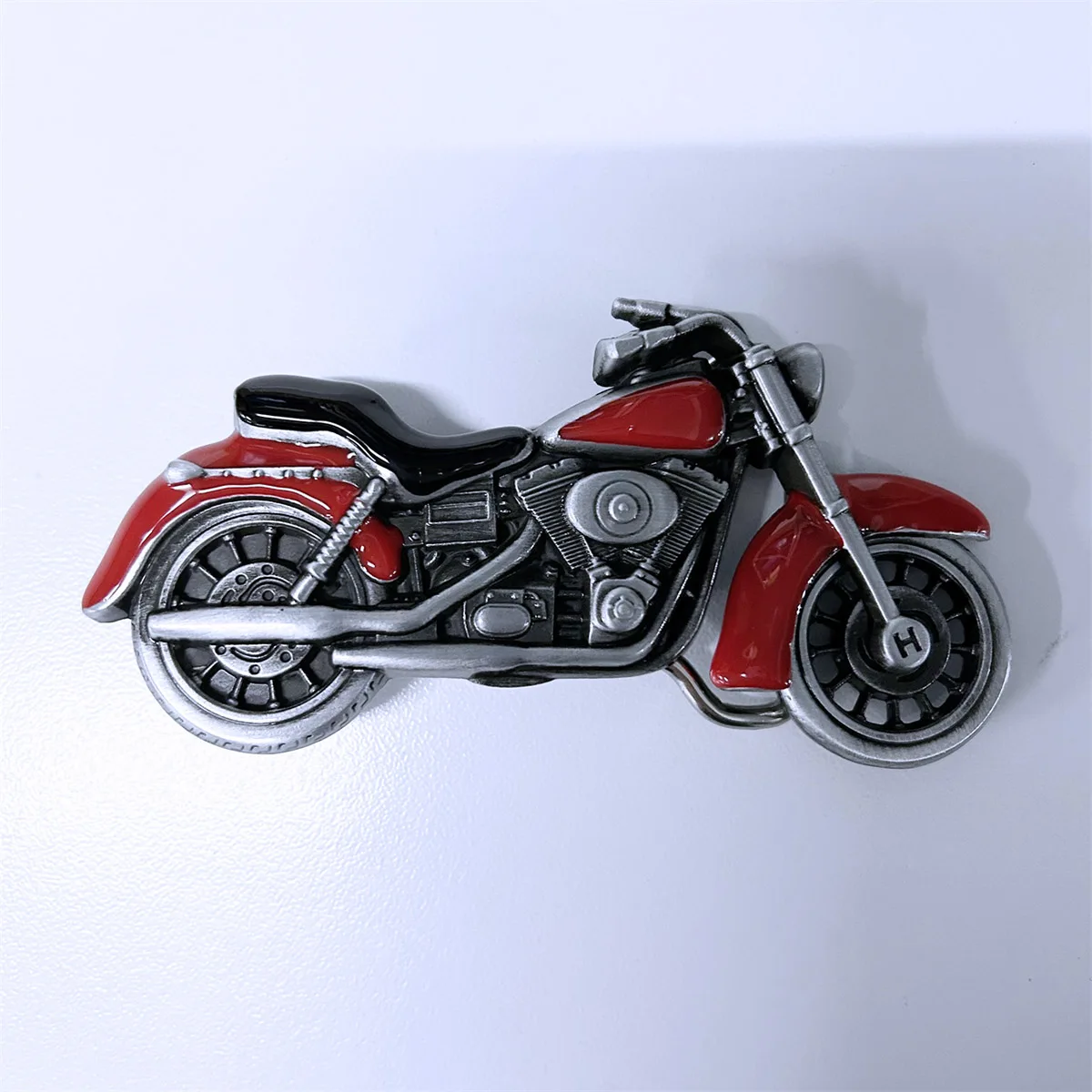 vintage-red-enamel-heavy-motorcycle-biker-rider-belt-buckle-hebilla-buckle-at058rd