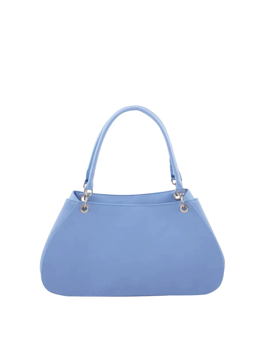 

Women's Solid Color Leather Shoulder Bag, Small Top Handle Satchel Purse, Elegant Handbag for Office & Everyday Use