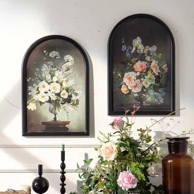 

Nanyang style retro wall hanging painting, old decorative painting on the entrance wall, balcony background wall pendant
