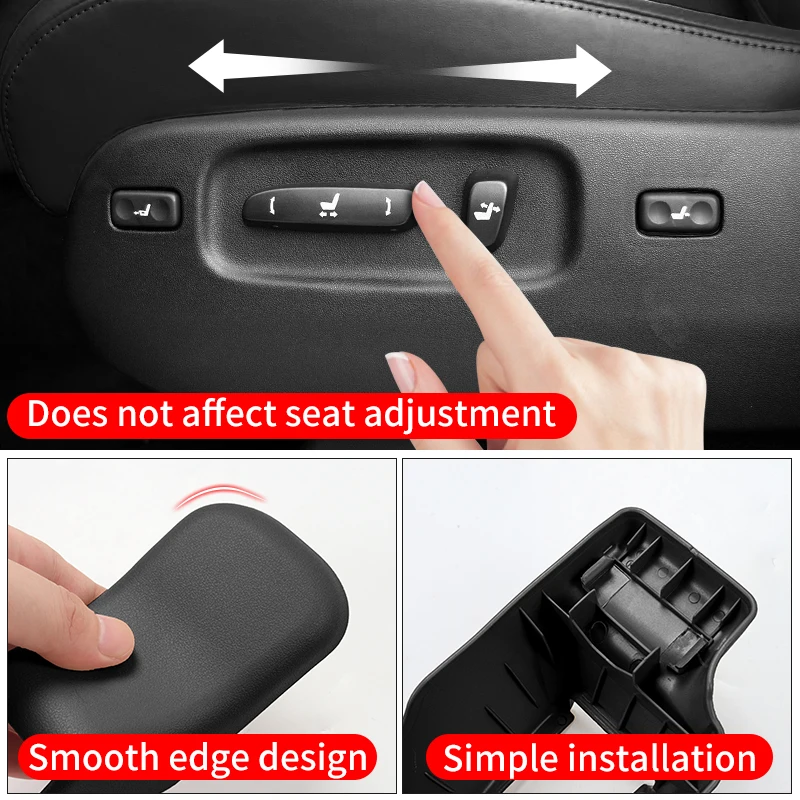 สําหรับ Lexus LX570 450d Seat Track ป้องกันภายในอัพเกรดอุปกรณ์เสริมที่นั่งคู่มือด้านหน้าและด้านหลังครอบคลุม 2008-2023
