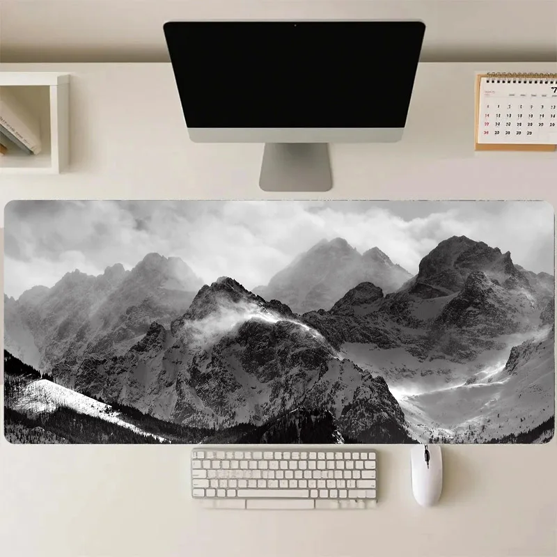 

Snow Mountain Large Gaming Mouse Pad Desk Mat Home Pc Accessories Computer Mouse Mat Setup Gamer Table Mat Playmat Carpet