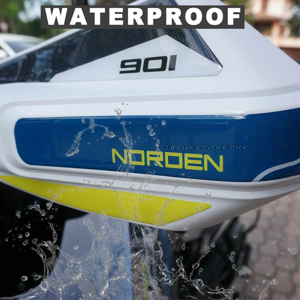 Waterproof Protective Sticker Motorcycle Protection Kit Tank Pad 3D Epoxy Resin Sticker For Husqvarna Norden 901