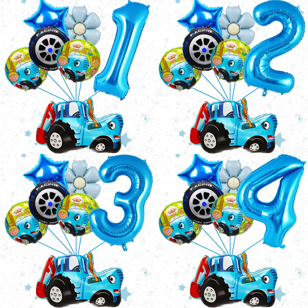 Tractor Daisy 32-Zoll-Digitalballonset, geeignet für Geburtstage, Jubiläen, Hochzeiten und Duschbäder