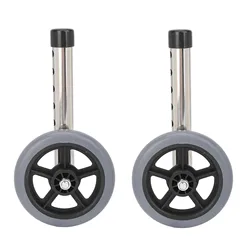 2pcs Walker Wheels Universal Walker Wheels Replacement 6 Adjustable Height Rollator Wheels Accessories for Seniors Walker Wheels