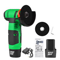 12V Cordless Angle Grinder Tool Kit Portable Lithium Electric Angle Grinder 19500rpm Mini Rechargeable Power Cutter