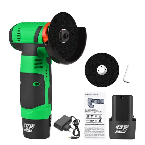 12V 무선 앵글 그라인더 도구 키트 휴대용 리튬 전기 앵글 그라인더 19500rpm 미니 충전식 파워 커터 12V 무선 앵글 그라인더 도구 키트 휴대용 리튬 전기 앵글 그라인더 19500rpm 미니 충전식 파워 커터