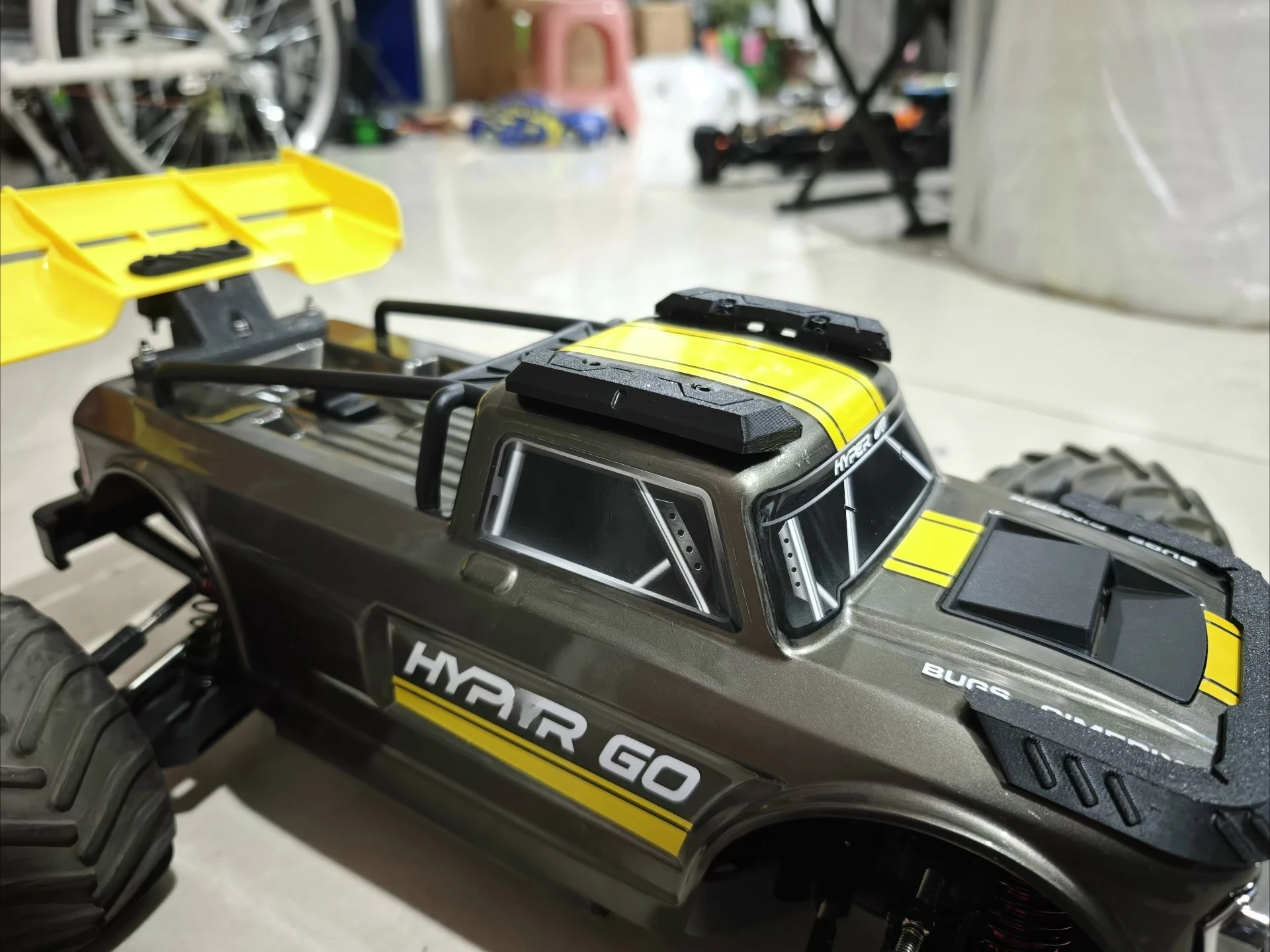 For MJX Hyper Go 10210 1/10 RC Car Shell Armor Roof Guard  Body Protection No-Drill Direct Fit Upgrade & Hop-Up Parts Anti-Wear