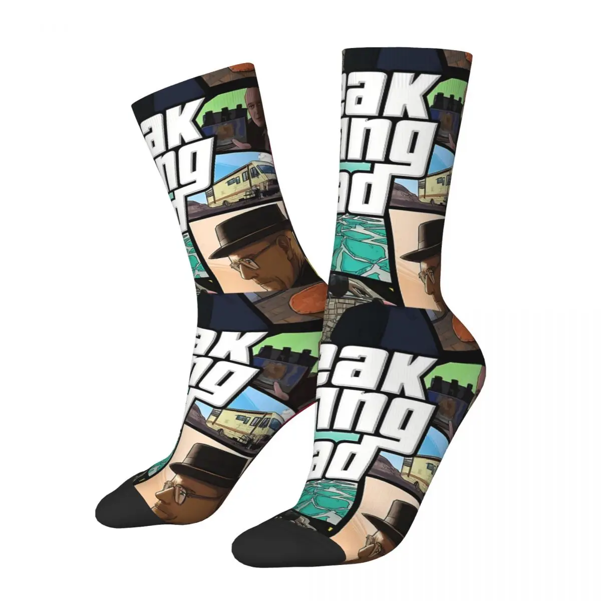 

GTA Movie Breaking Bad Kawaii Socks Travel Cartoon Pattern Socks