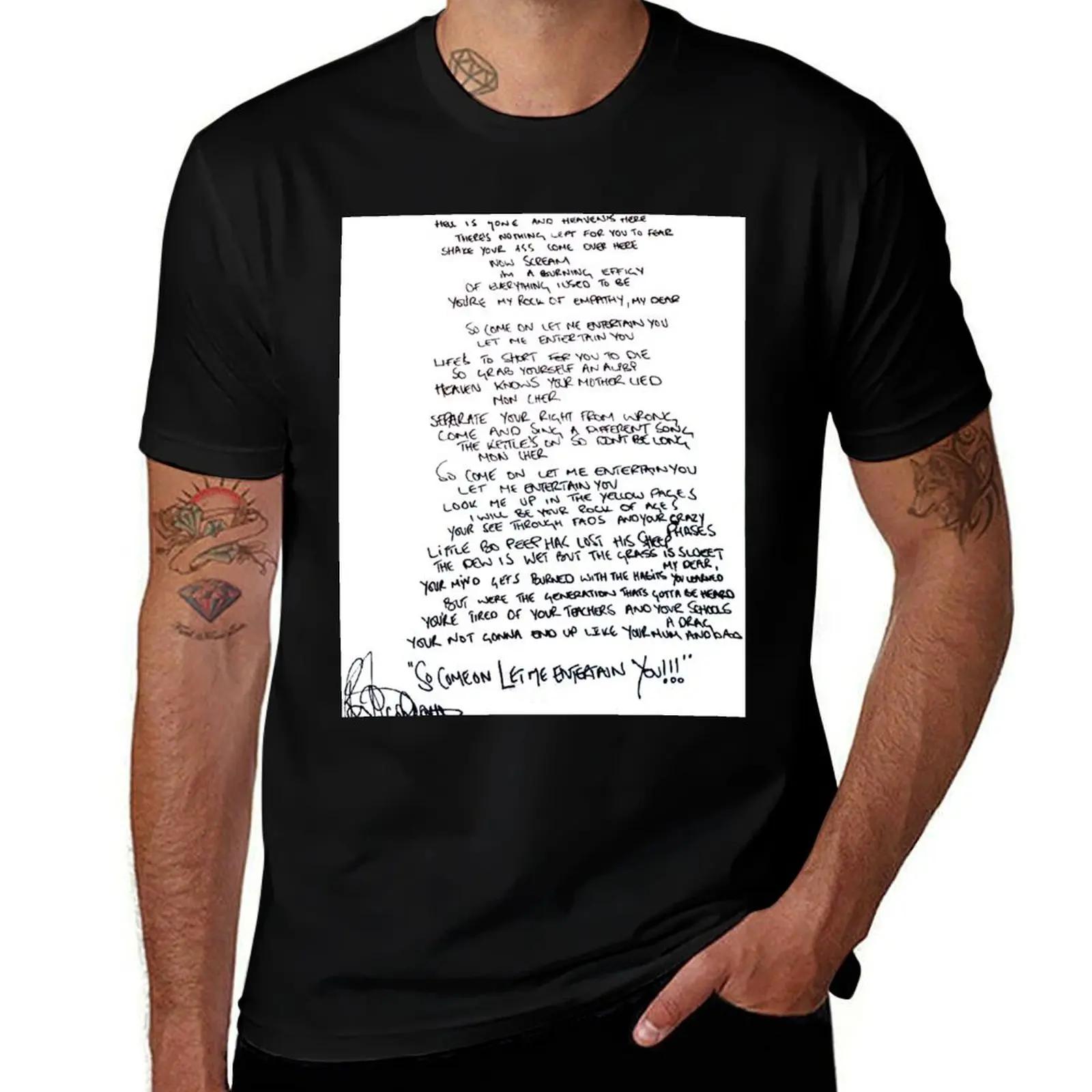 ROBBIE WILLIAMS - LMEY T-Shirt Fashion Letter Print T-Shirt