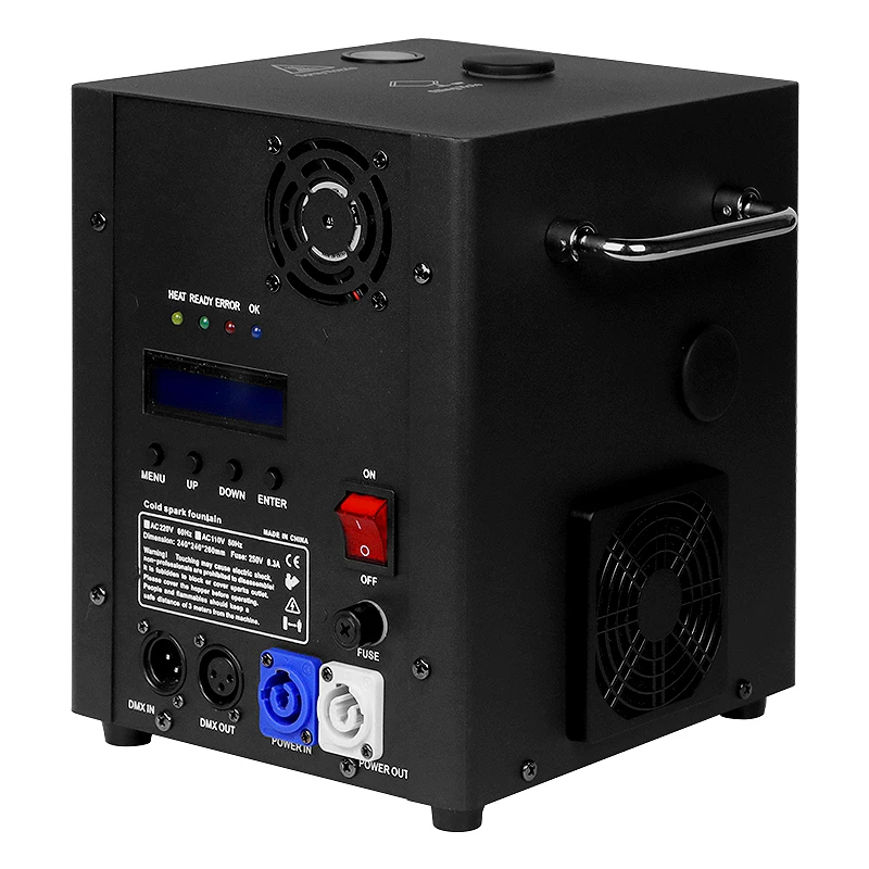 

750W Electric Fire Event Party Stage Wedding 2 Control Spark Machine