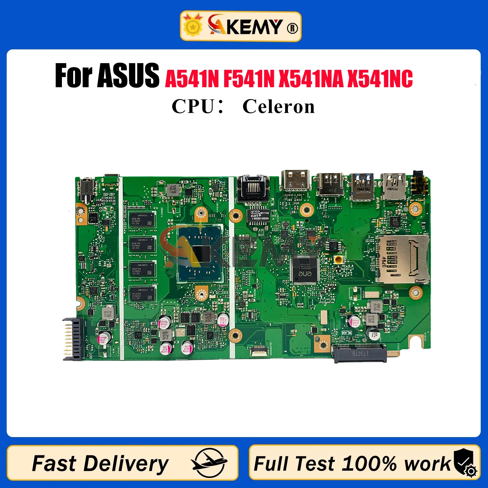 

X541NA Laptop Motherboard For ASUS VivoBook X541N A541N F541N A541N R541N X541NA X541NC Notebook Mainboard With Celeron CPU stk