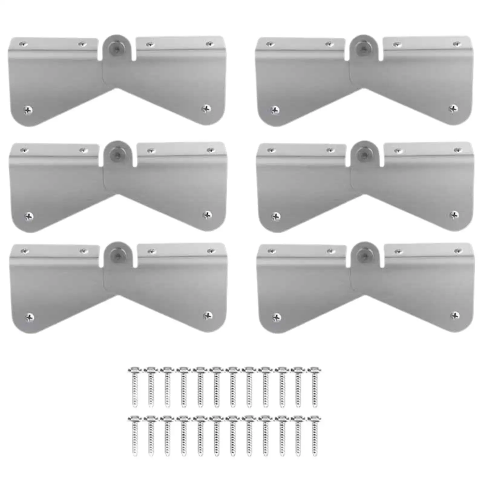 Square Downspout Extension Hinge Bracket Stainless Steel for Gutter Fold Away Mounting Screws Set