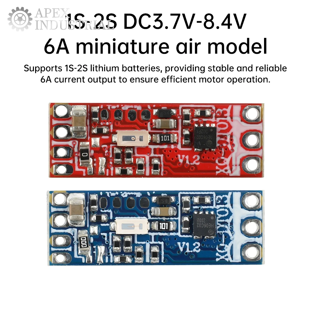 1S-2S DC 3.7V-8.4V 6A Mini Brushless Motor ESC Adjustable RC Speed Controller for 1104/1106/1306/1407 Motors, FPV Drones