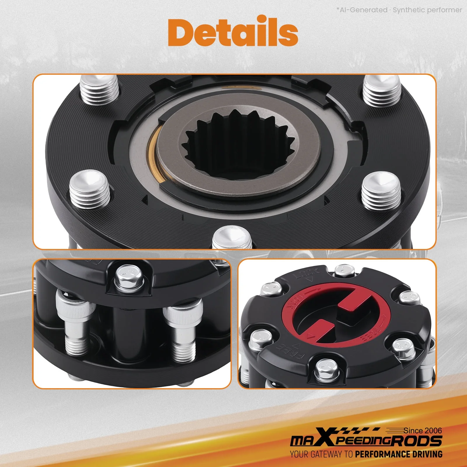 Upgraded Manual LOCKING Free Wheel Hub For ISUZU D-Max Rodeo Colorado Frontera