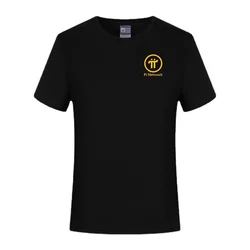 Pi Network Men's and women's summer short-sleeved t-shirts with round necks