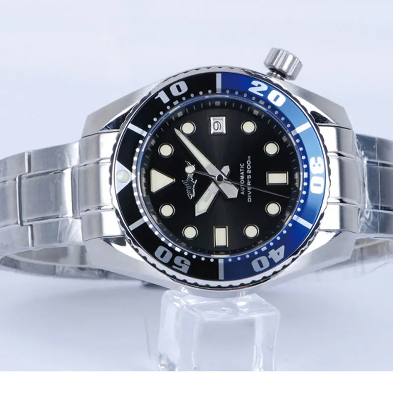 

Heimdallr Men's SBDC001 Sumo Diver Watch Black Dial Sapphire Glass NH35 Automatic Movement Stainless Steel Bracelet 20Bar Lumed