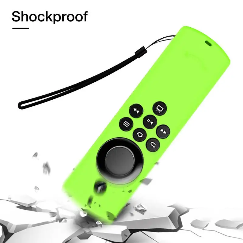 Silicone Case ForAmazon Alexa Voice Remote Lite/Fire TV Remote Control Shockproof Anti-Slip Replacement Protective Cover Case