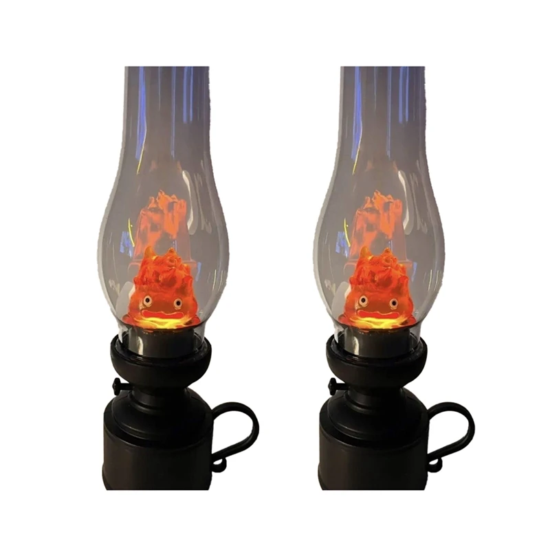 

Kerosenes Candle Light Bedside Ornament Lamp Flameless Candle Holder Cartoon Anime Flame Lamp Decoration Prop