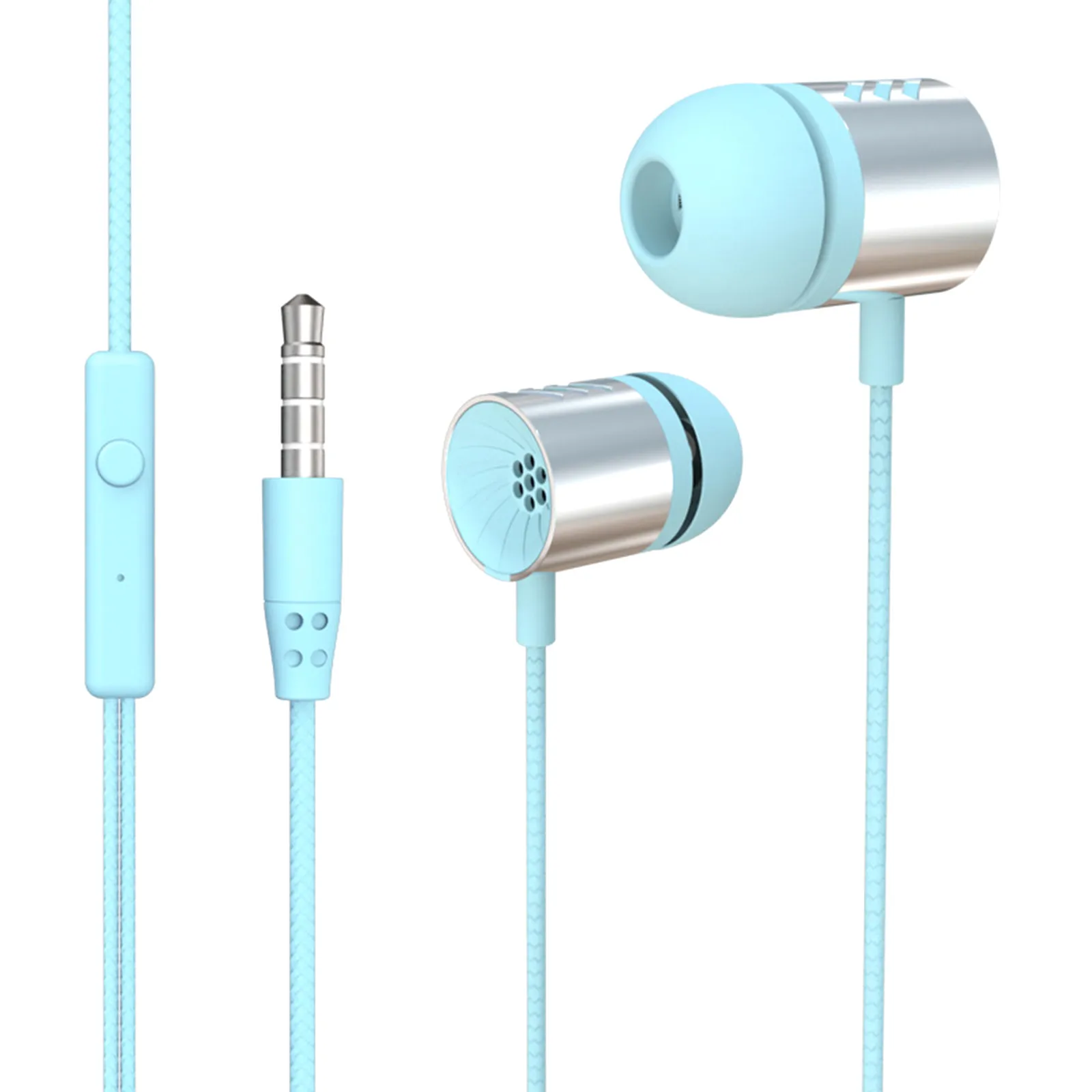 Wired Headphones With Mic Earphones In Ear Headphones With Microphone 3.5mm Wired Earbuds For Ios And GüMrüKsüZ Vergisiz üRüNler