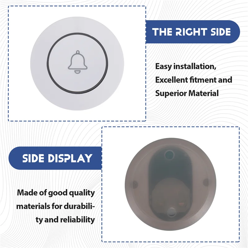 Дверной звонок M6, наружная кнопка, беспроводной дверной звонок, умный Wi-Fi дверной звонок, домашняя сигнализация, умный дверной звонок, беспроводной дверной звонок 433, дверной звонок-AAAE