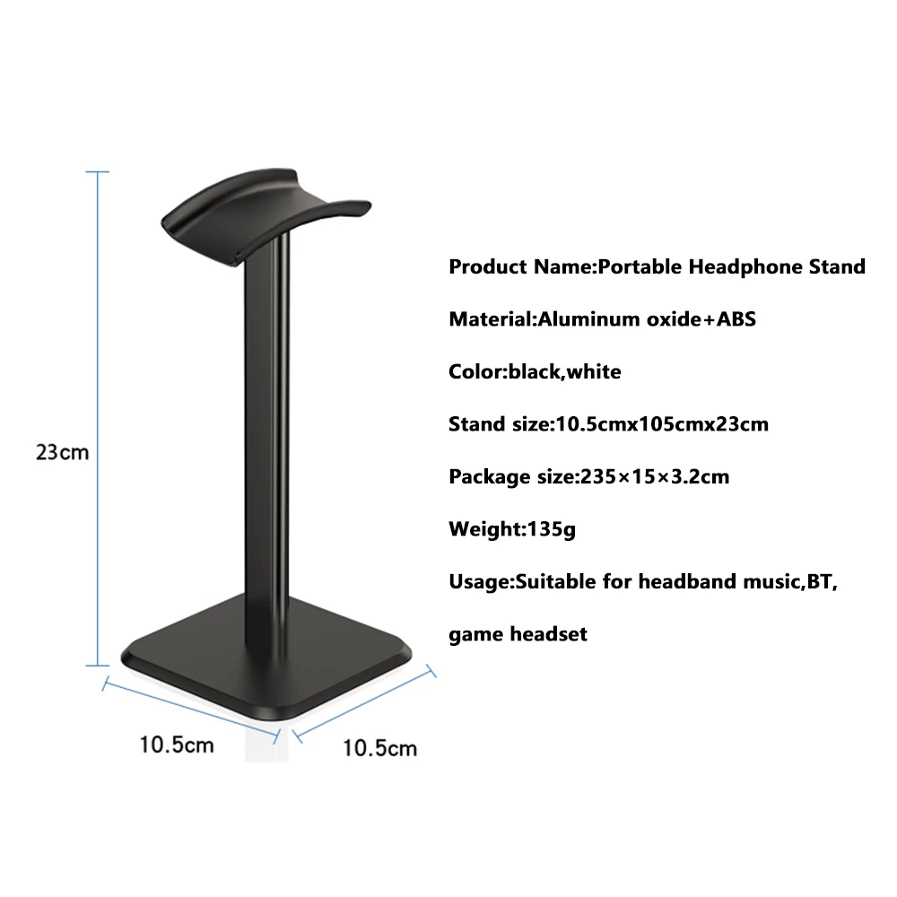 Hoofdtelefoon Headset Stand Houder Legering Aluminium Rack Mount Bluetooth Oortelefoon Hanger Gamer Hanger voor TV PC Desktop Display Rack