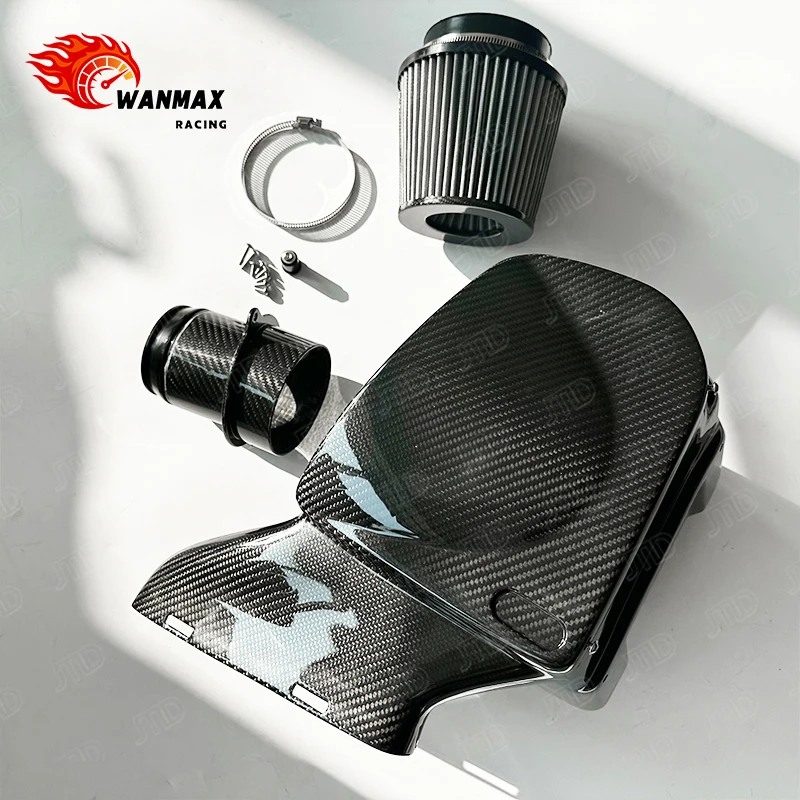 For Mercedes Benz A35 AMG M260 Heat Shield Carbon Air Intake System with High Flow Filter Eventuri Style Fast Dispatch