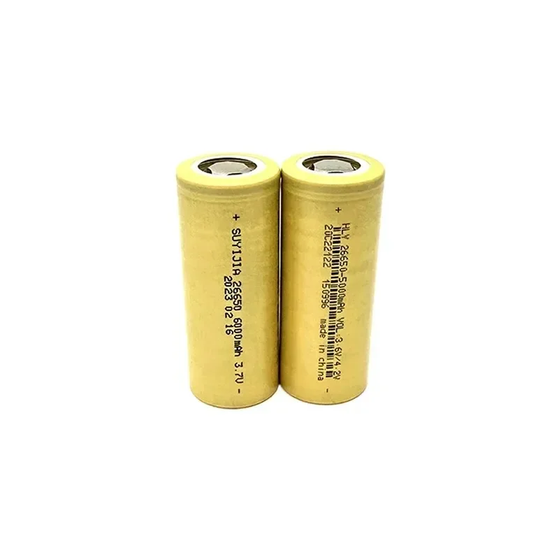 Original 26650 Battery  6000mAh True Capacity 3.7V  Lithium-ion Rechargeable Batteries for LED Flashlight Torch Electric Tools