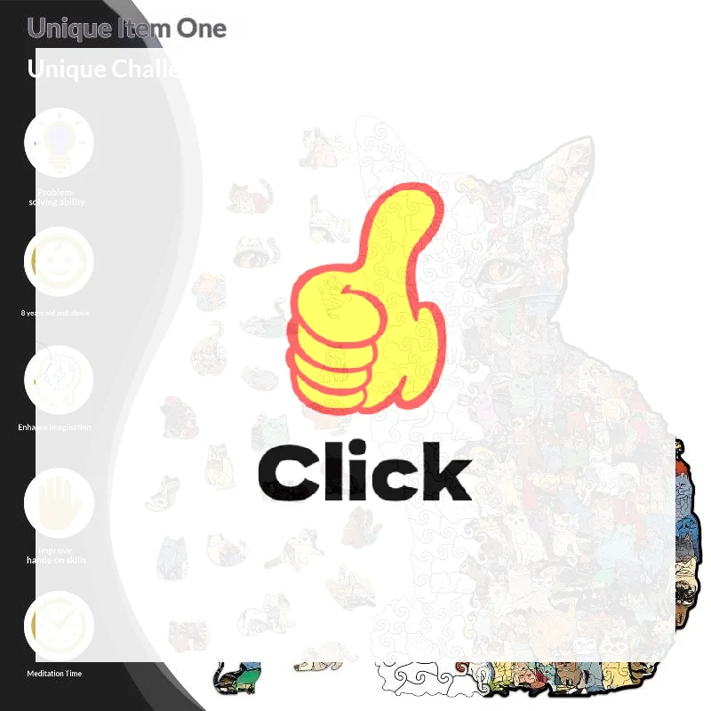 Puzzle en bois en forme de chat, 194 pièces, pièces de Puzzle irrégulières, cadeaux d'anniversaire et de noël pour les amoureux des chats, tirelire, décoration de la maison