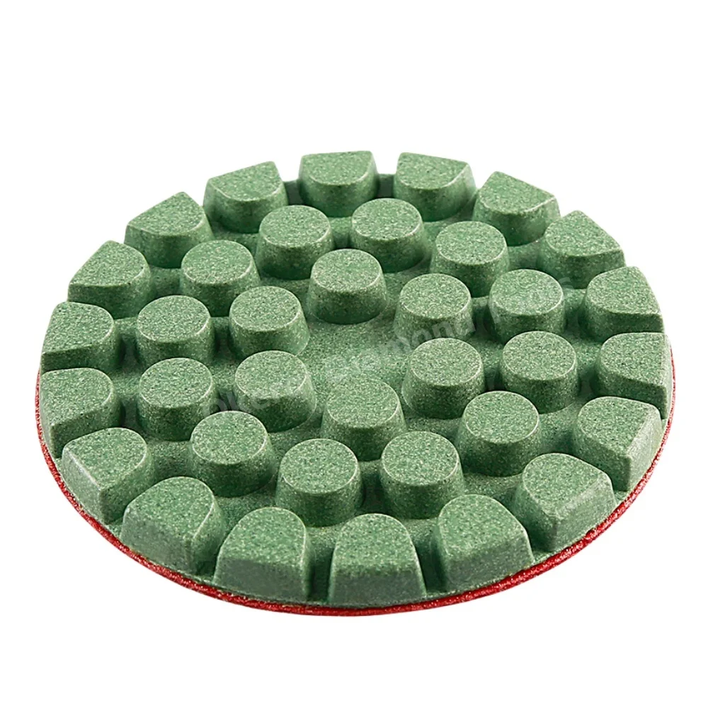6 Stück 4 Zoll 100mm Beton-Polierpads Bodenpolierpad für Beton, Zement, Terrazzo, Marmor, Granitboden – Detail 7