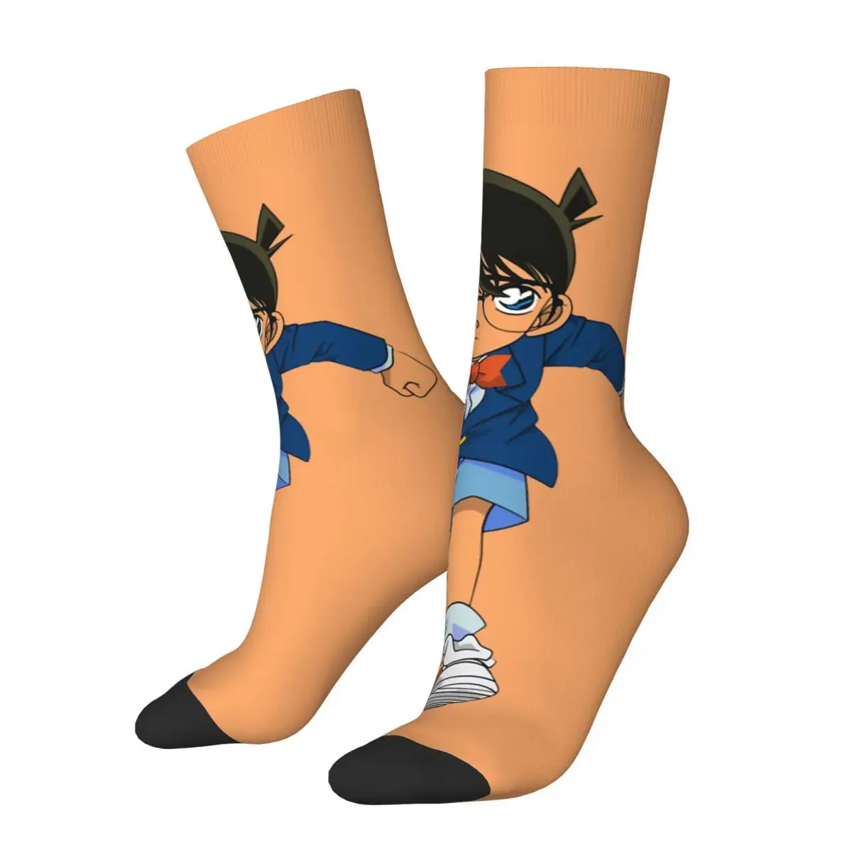 Hip Hop Retro Running Crazy Men's Compression Socks Unisex Detective Conan Harajuku Seamless Printed Funny Happy Crew Sock