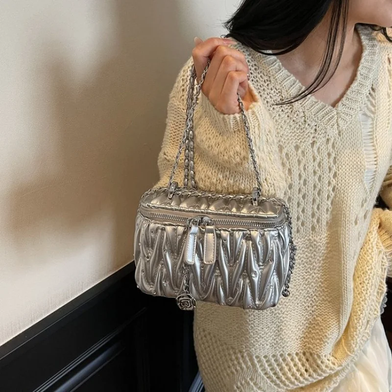 

Женская сумка премиум-класса из овчины с модным люксембургским просторным мягким повседневным стилем