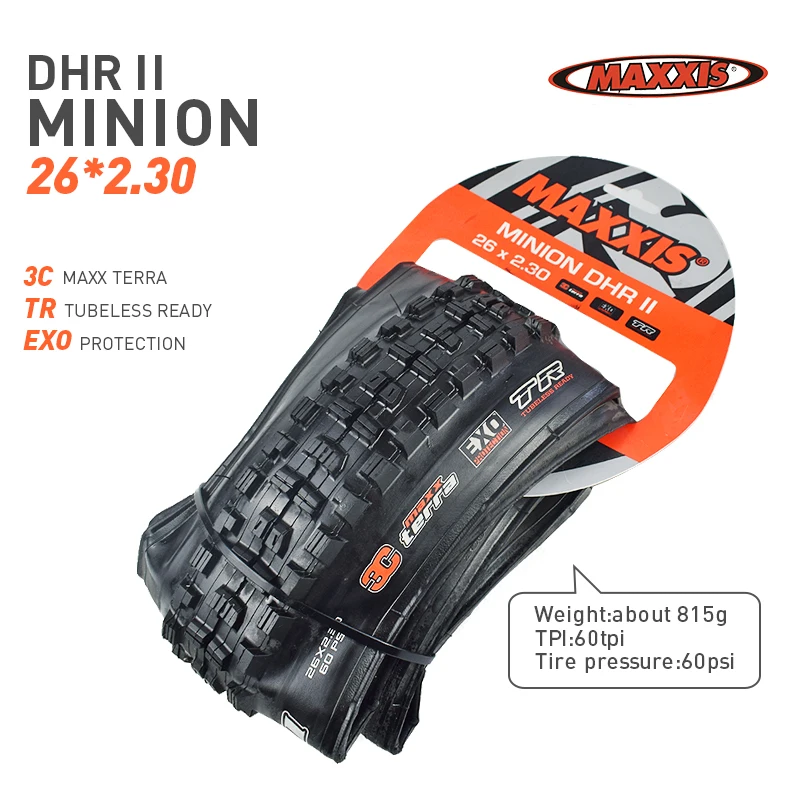 MAXXIS 26 Bicycle Tire TR EXO TR 26*2.4 26*2.1 26*2.3 26*2.5 Mountain Bike Folding Tyre MINION DHF/DHR/HIGH ROLLER/Crossmark